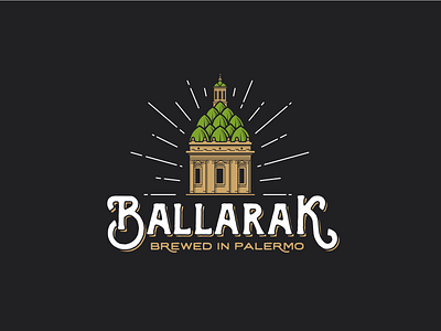 Ballarak Brewed in Palermo brewed distillery hops logo restaurant