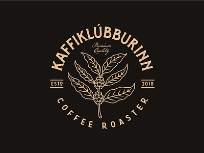 Kaffiklubburinn bar caffe coffee kafe retro roaster tree vintage