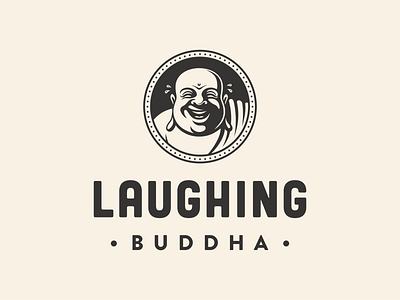 Laughing Buddha buddha caffe character cuisine design food illustration logo olive portrait restaurant retro vintage