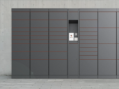 Bloq.It Smart Lockers 3d design product product design