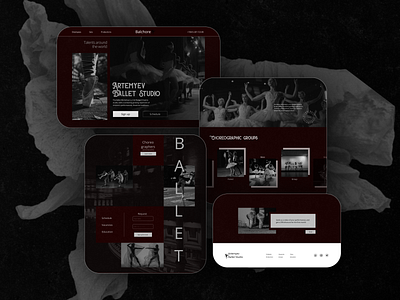 Landing page Ballet studio| Лэндинг пейдж Студия балета