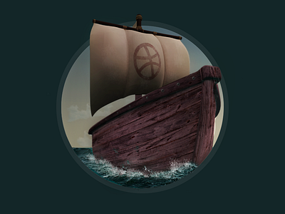 Boat 3d boat dribbble icon quick see