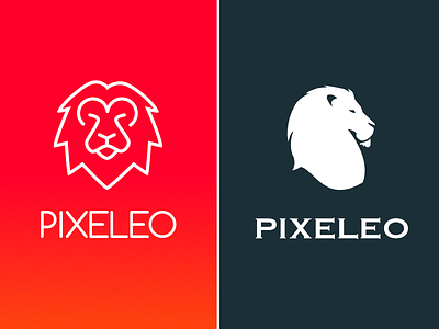 Personal branding branding leo line lion logo pixeleo plain ux