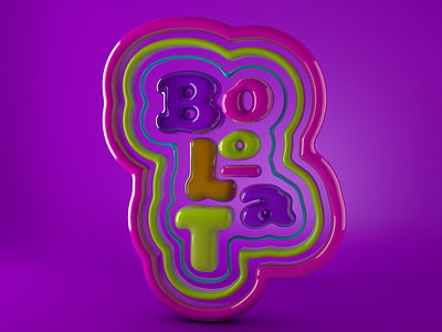 Bolota 3d design graphic design ty type typography vector