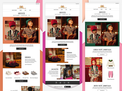 gucci Newsletter designs