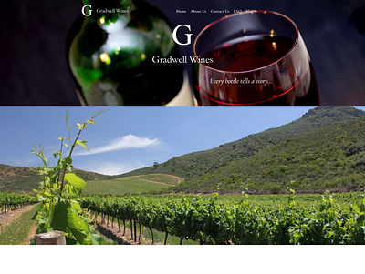 Gradwell Wines design ecommerce