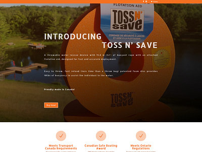 TOSS N’ SAVE design ecommerce typography