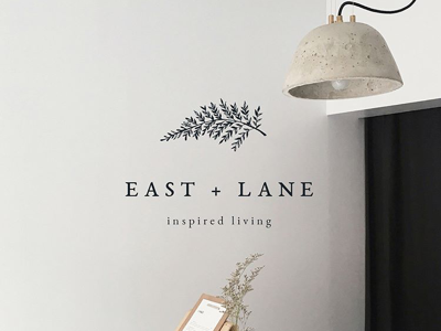 East + Lane fern home interiors illustration interior design leaf logo logo design minimalism