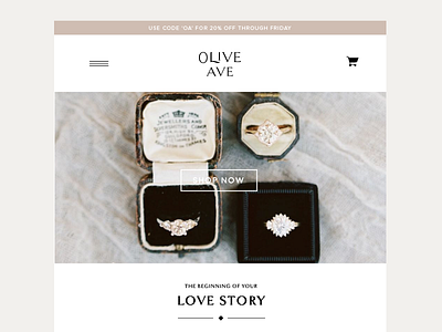 Olive Ave Web Mockup