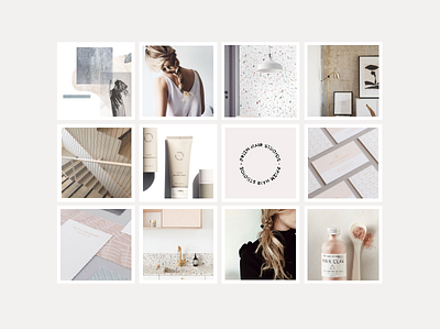 Soft, sweet & minimal salon mood board