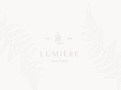 Concept Development design feminine fern illustration logo minimalism monnogram pdf typography