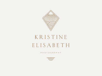 Kristine Elisabeth Logo badge branding cultivate grow joyful logo minimal minimalism sun sunshine type typography