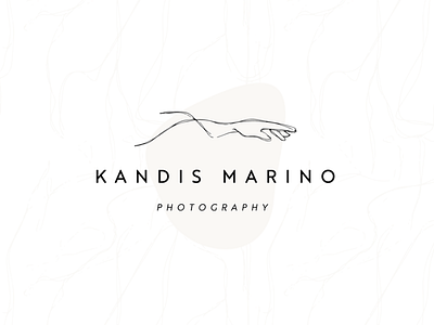 Kandis Marino Primary Logo branding branding design edgy hand hand drawn illustration logo minimal organic pattern