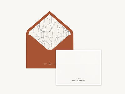 Kandis Marino Letterhead brainding design branding branding design collateral collateral design collaterals envelope letterhead logo minimalism pattern