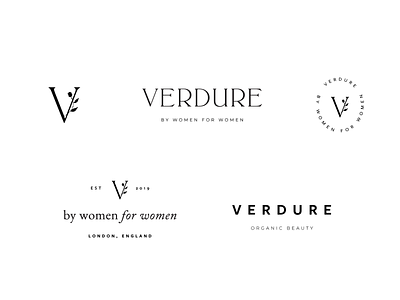 Verdure Overview botanical brand design branding branding design design floral illustration logo logo design minimal minimalism serif symbol type typography