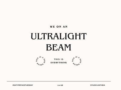 Kanye West - Ultralight Beal Typography