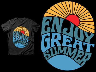 Enjoy Great summer t shirt design