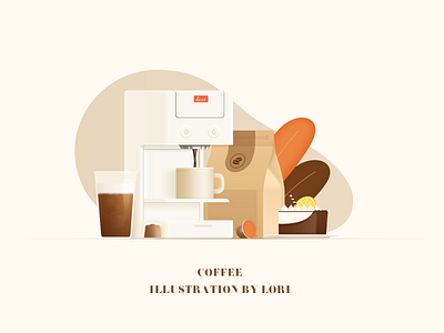 咖啡续命 illustration