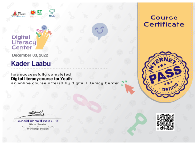 Complete Digital Literacy Course For Youth And Got Certificate