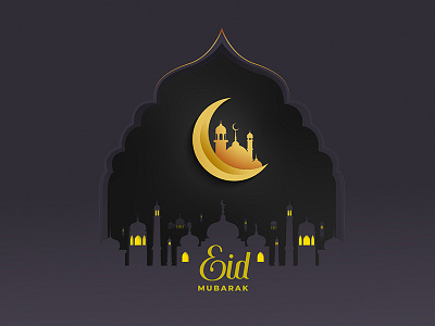 Eid 2d abstract banner design eid mubarak festival festival app festival poster illustration illustration art illustrator moonlight socialmedia
