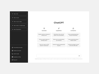 ChatGPT Concept Idea ai app chatgpt design typography ui ux