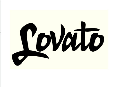 Lovato brush script