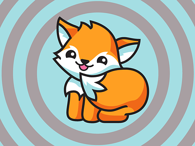 Colin's Fox animals cute fox illustration kids logo