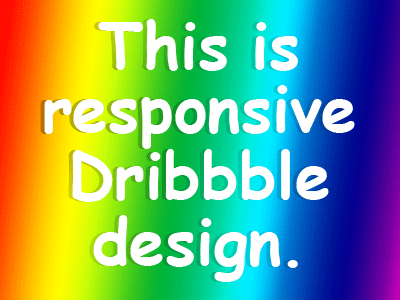 Responsive Dribbble Design