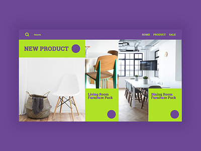 Furniture Web Design Concept design web