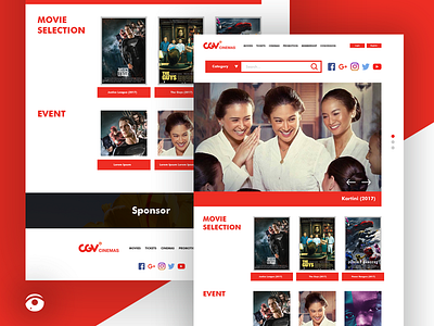 CGV Cinemas Web Redesign redesign ui design web design