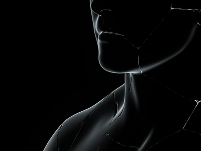 Broken 3d 3d art abstract c4d cinema4d face fracture human human body