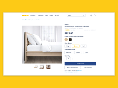 IKEA Redesign design e commerce ikea mockup optimization product design redesign ui user experience user interface user research ux web