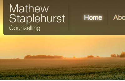 Navigation for Mathew Staplehurst Counselling counselling css web design