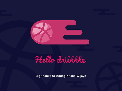 Hello Dribbble app design design flat design illustration mobile play game website design welcome