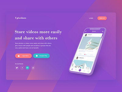 Social Landing Page