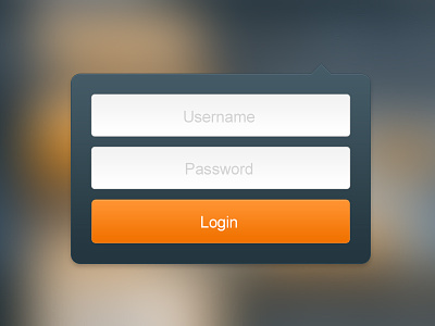 Quick Sign-in Form concept in login modal overlay sign