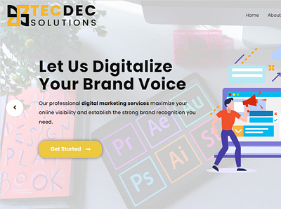 Tec Dec Solutions 3d animation app branding design designer developer e commerce graphic design illustration logo mobile app motion graphics typography ui ux vector web app website wordpress