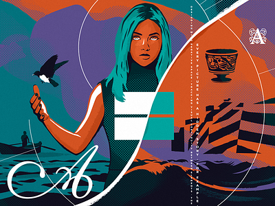 Invisible Concepts in Design bird blog cover design editorial fisherman illustration invisible sea ship woman