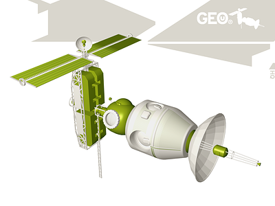 Geounity Satellite 3d art community digital geo illustration interactive model rendering satellite web