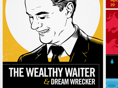 Book Cover art book cover design dream fiction graphic illustration novel retro story waiter wealthy wrecker