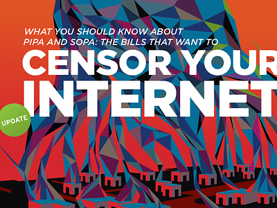 What You Should Know About PIPA And SOPA bills brochure censor cover art illustration informative internet layout pipa public relations sopa update