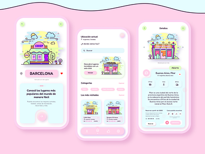 App móvil - Design UI pink