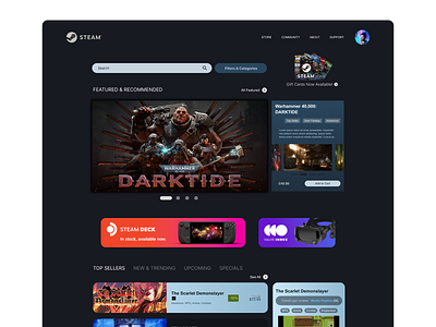 Steam Redesign Case Study