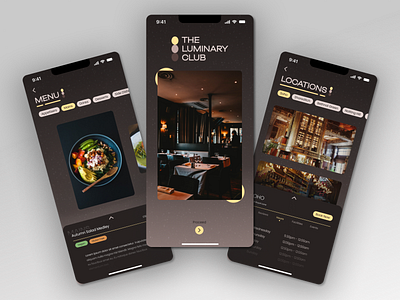 Restaurant Mobile App app design figma ui