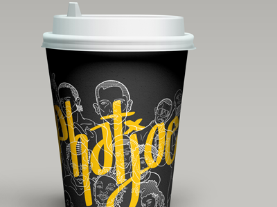 PhatJoe Takeaway Cup coffee cup hiphop illustration takeaway