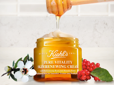 Kiehl's Pure Vitality advertising beauty content flowers honey kiehls marketing skin care social media video