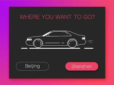 Where to go illustration place user interface