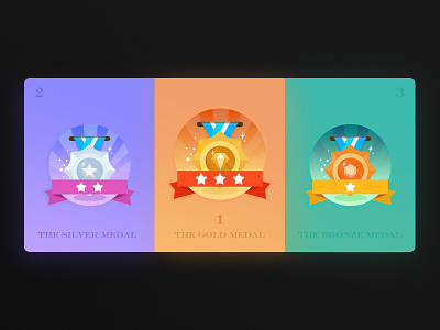 The medals illustrations rank the game the medals