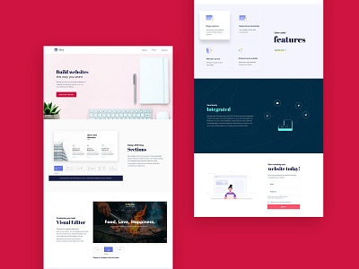 Zoho sites Redesign 2 brand branding clean design illustration minimal mobile typography web website