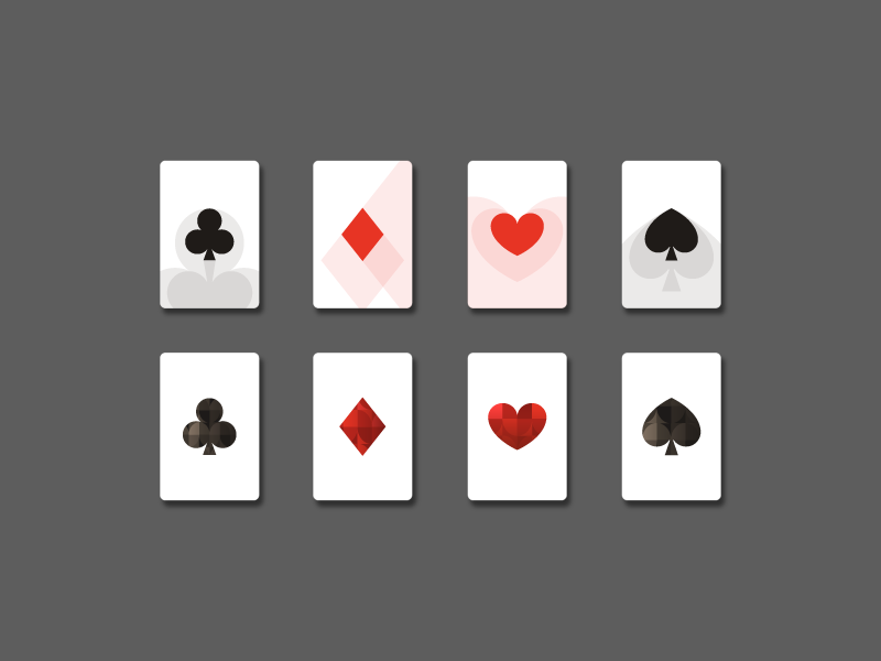 Playing Card Suits - 1 by Cihan Gelerli on Dribbble